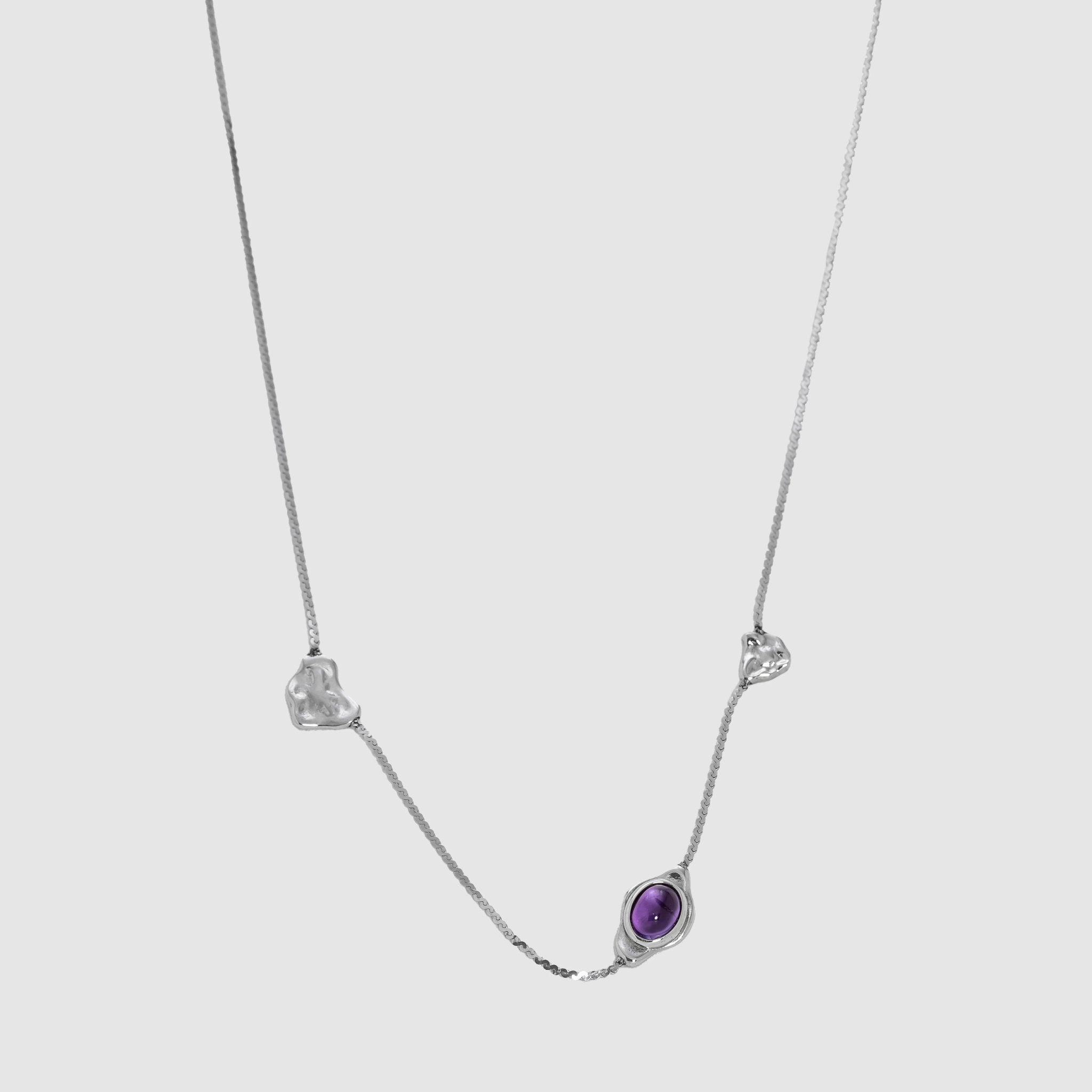 Amethyst Nugget Necklace - AIKENDI